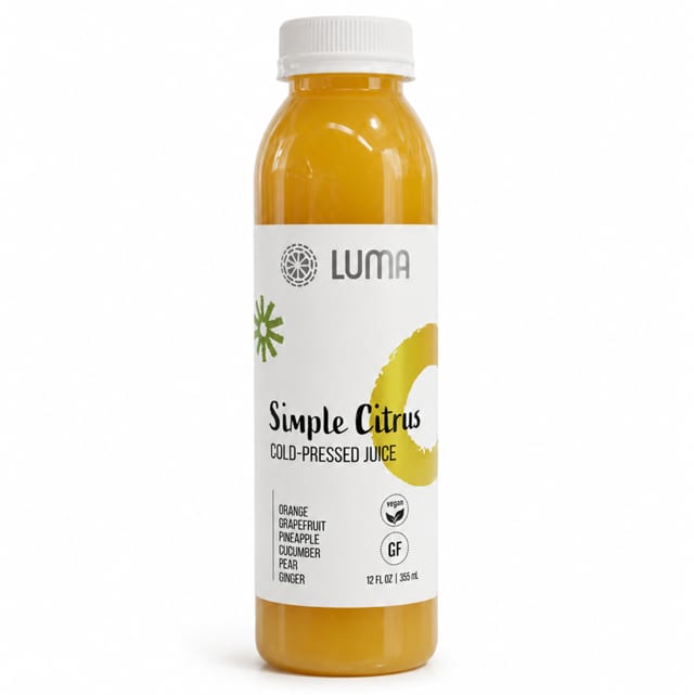 Simple Citrus Cold Pressed Juice.
