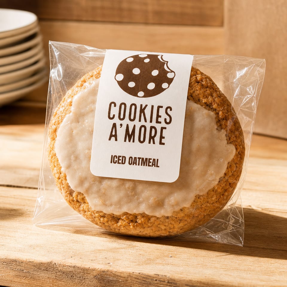 Iced Oatmeal Cookie.